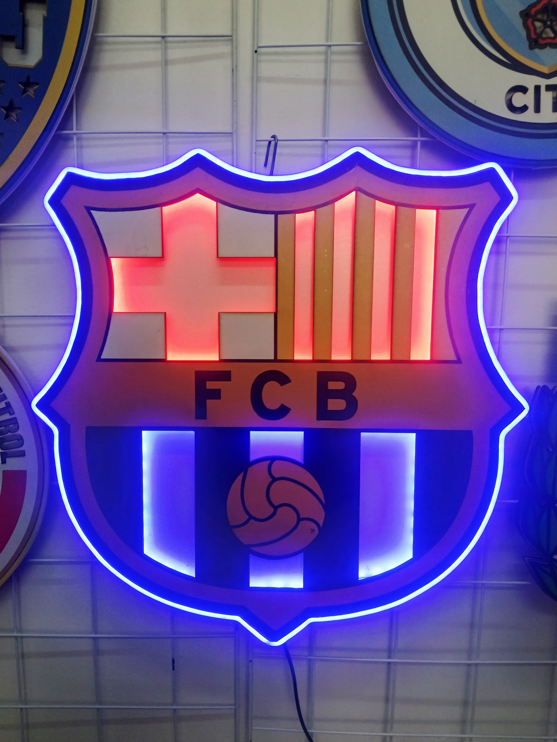 Cuadro neón 3D Barcelona FC