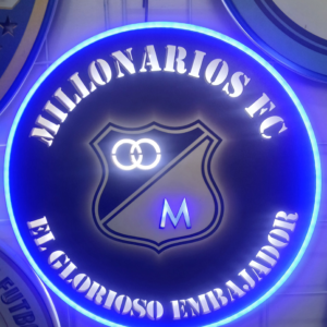 Cuadro neón 3D Millonarios