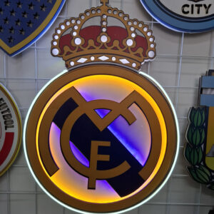 Cuadro neón 3D Real Madrid