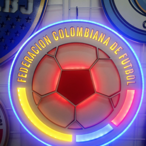 Cuadro neón 3D Selección Colombia