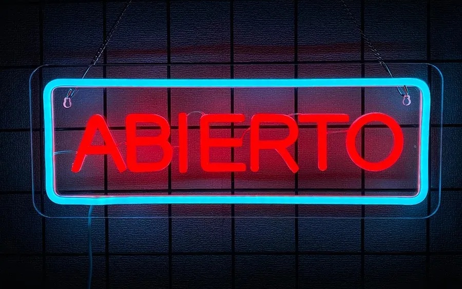 Aviso neón 60x20cms - Image 2